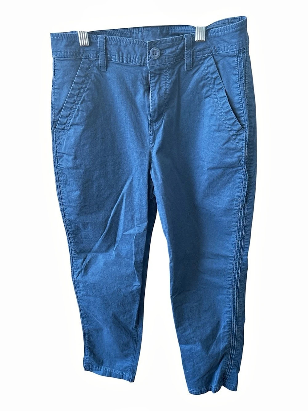 Eddie Bauer Women's Cotton Straight-Leg Pants Blue Size 6